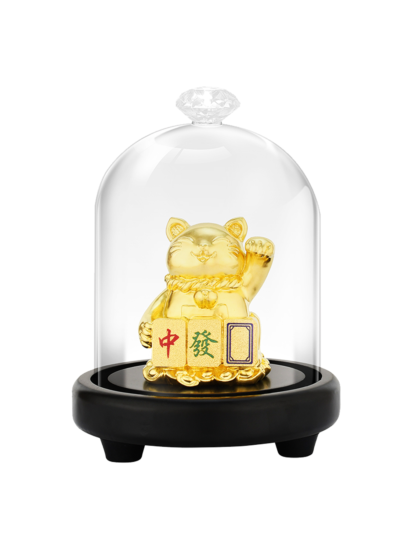Prosperous Fortune Cat Figurine (Medium)